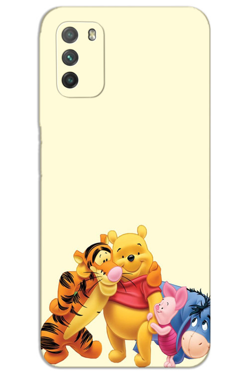 Xiaomi Redmi 9T Kılıf HD Desen Baskılı Arka Kapak - Winnie The Pooh 3