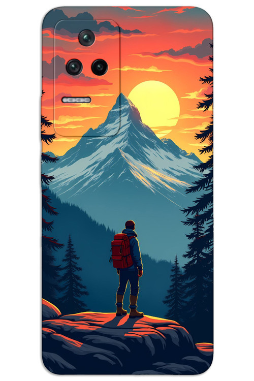Xiaomi Poco F4 Kılıf HD Desen Baskılı Arka Kapak - Everest