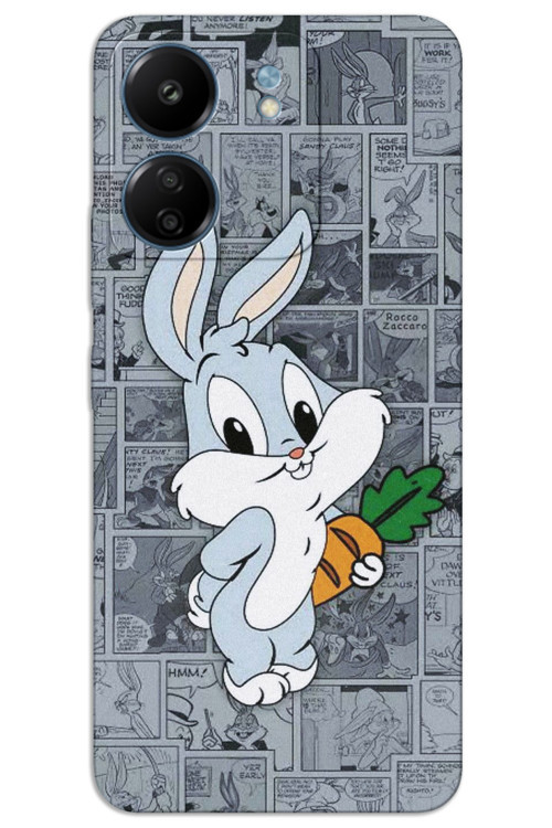 Xiaomi Redmi 13C Kılıf HD Desen Baskılı Arka Kapak - BugsBunny 1