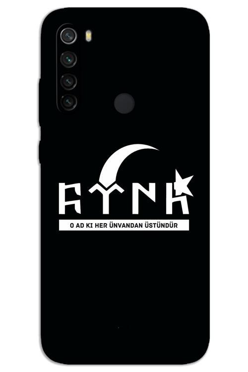 Xiaomi Redmi Note 8 Kılıf HD Desen Baskılı Arka Kapak - Türk