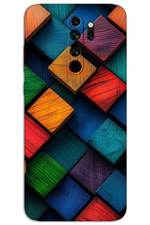 Xiaomi Redmi Note 8 Pro Kılıf HD Desen Baskılı Arka Kapak - Kare Desen