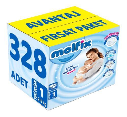 Bebek Bezi Beden:1 (2-5Kg) Yeni Doğan 328 Adet Avantaj Fırsat Pk