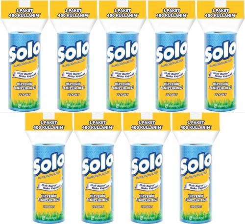 Hijyenik Temizlik Bezi (İç adet 20 Li) (Kokusuz ve Hızla Kuruyan) (9 Lu Set)