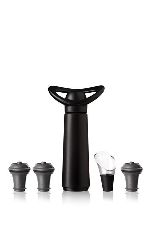 Şarap Koruyucu Concerto Siyah Vakum Seti