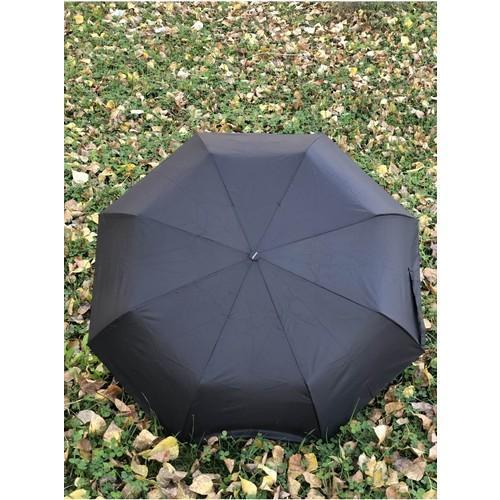 Marlux Rüzgarda Kırılmayan Uzun Ömürlü Tam Otomatik Açılır Kapanır Düz Siyah Erkek Şemsiye