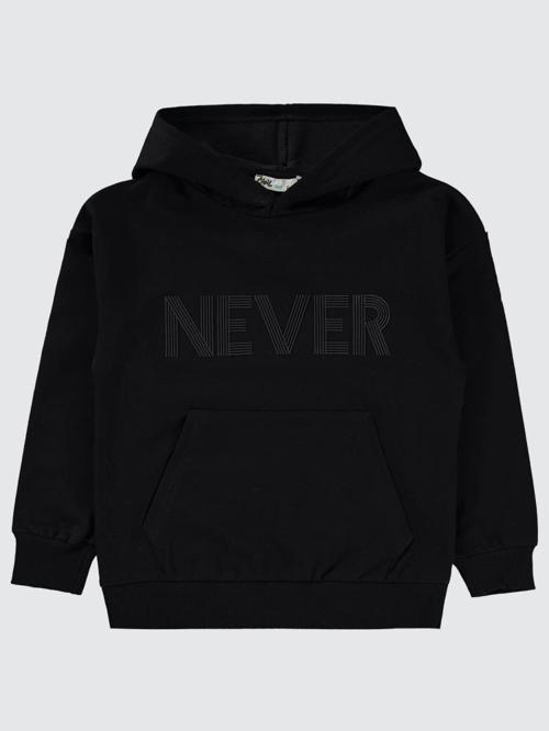 Neber Baskılı 6-9 Yaş Sweatshirt - Siyah6-7 Yaş
