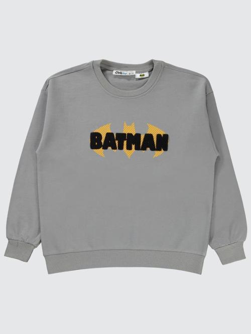 Baskılı 10-13 Yaş Sweatshirt - Gri10-11 Yaş