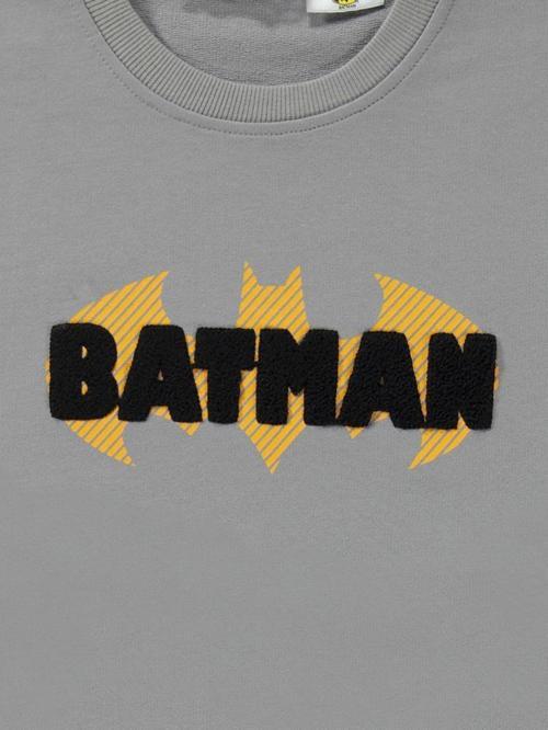 Baskılı 10-13 Yaş Sweatshirt - Gri11-12 Yaş