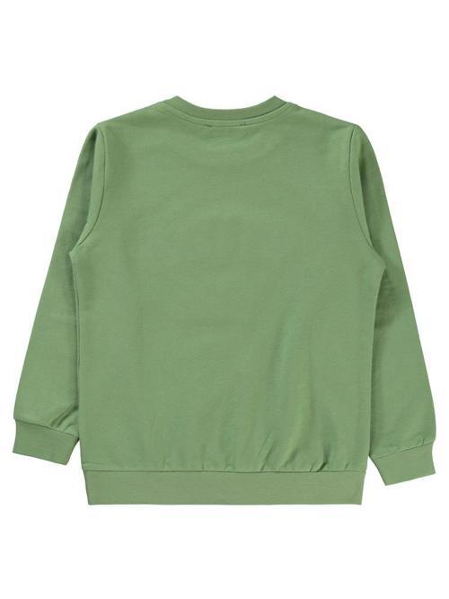 Wıld One Nakışlı 10-13 Yaş Sweatshirt - Haki10-11 Yaş
