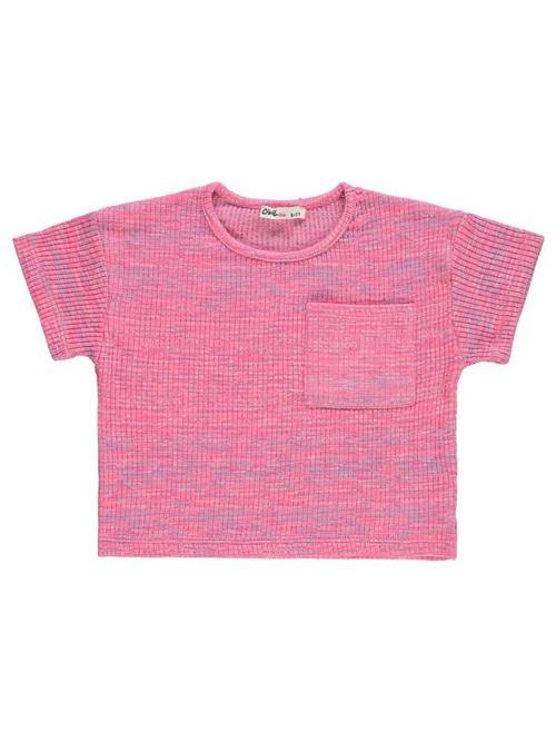 Renkli Melanjlı Kaşkorse 10-13 Yaş Tişört - Pembe12-13 Yaş