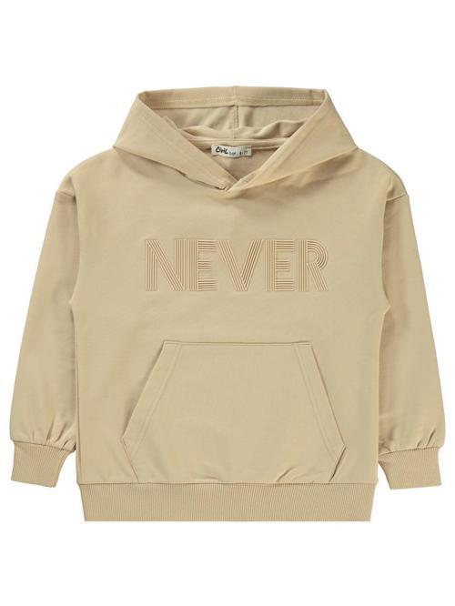Neber Baskılı 10-13 Yaş Sweatshirt - Bej11-12 Yaş