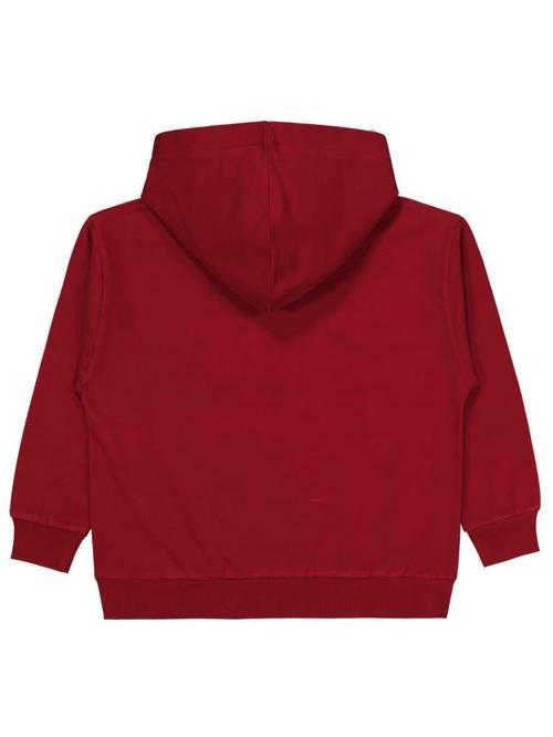 No Etiketli 6-9 Yaş Kapüşonlu  Sweatshırt - Bordo7-8 Yaş