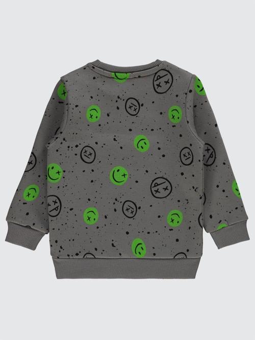 Emoji Empirme 2-5 Yaş Sweatshirt - Gri2-3 Yaş