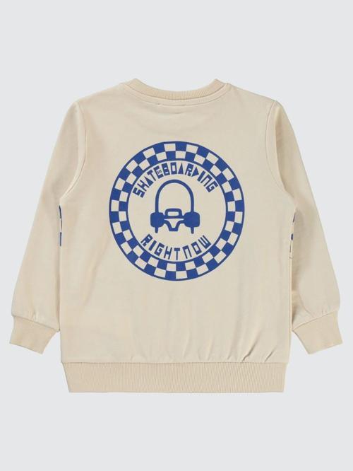 Skate Dama Baskılı 2-5 Yaş Sweatshirt - Gri2-3 Yaş