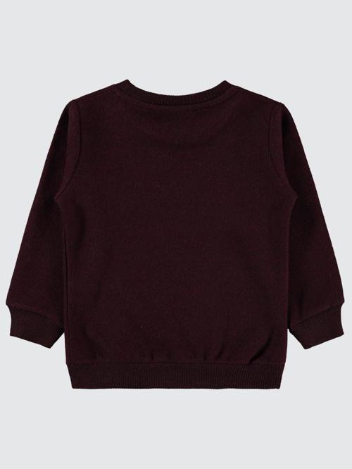 96 Nakışlı 2-5 Yaş Sweatshirt - Bordo3-4 Yaş