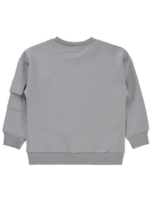 World Baskılı 2-5 Yaş Sweatshirt - Gri3-4 Yaş