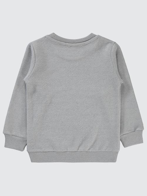 96 Nakışlı 2-5 Yaş Sweatshirt - Gri2-3 Yaş