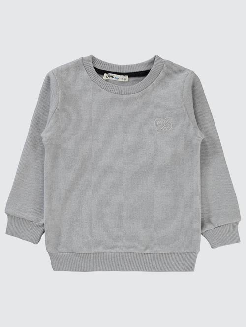 96 Nakışlı 2-5 Yaş Sweatshirt - Gri2-3 Yaş