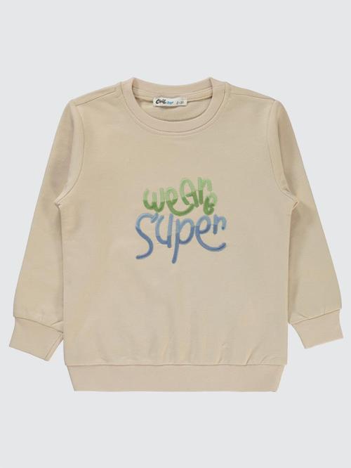 Super Baskılı 2-5 Yaş Sweatshirt - Gri4-5 Yaş