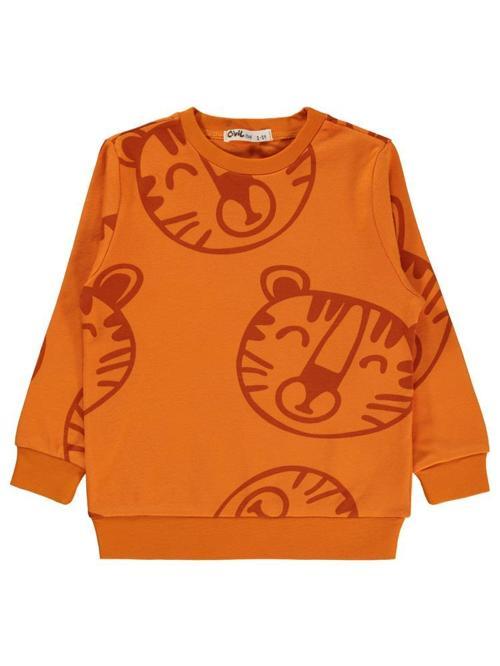 Empirme Aslan Baskılı 2-5 Yaş Sweatshirt - Turuncu4-5 Yaş