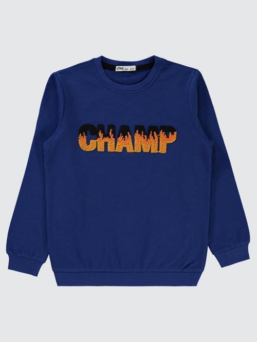 Champ Baskılı 10-13 Yaş Sweatshirt - Lacivert10-11 Yaş