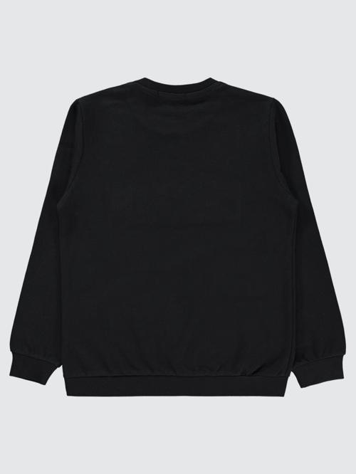 Champ Baskılı 10-13 Yaş Sweatshirt - Siyah11-12 Yaş