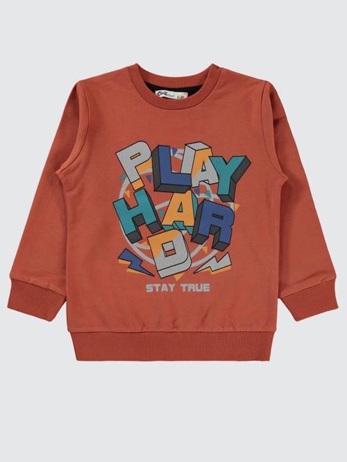 Play Hard 2-5 Yaş Sweatshirt - Turuncu2-3 Yaş