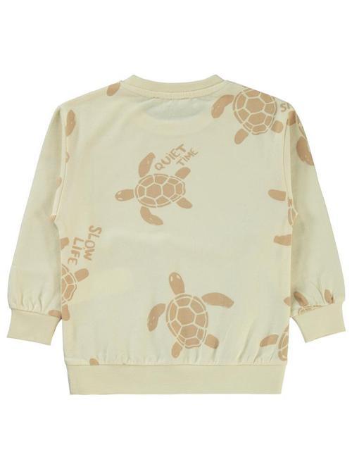 Kaplumbağa Baskılı 2-5 Yaş Sweatshirt - Fil Dişi5-6 Yaş