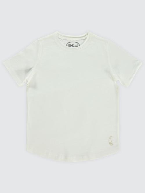 Flamlı Yelkenli Nakışlı 10-13 Yaş Tişört - Ekru11-12 Yaş