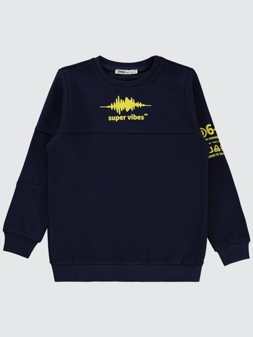 Super Audio Baskılı 10-13 Yaş Sweatshirt - Lacivert12-13 Yaş