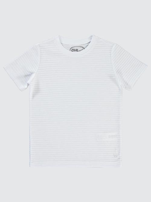 Yelken Nakışlı 6-9 Yaş Tişört - Beyaz8-9 Yaş