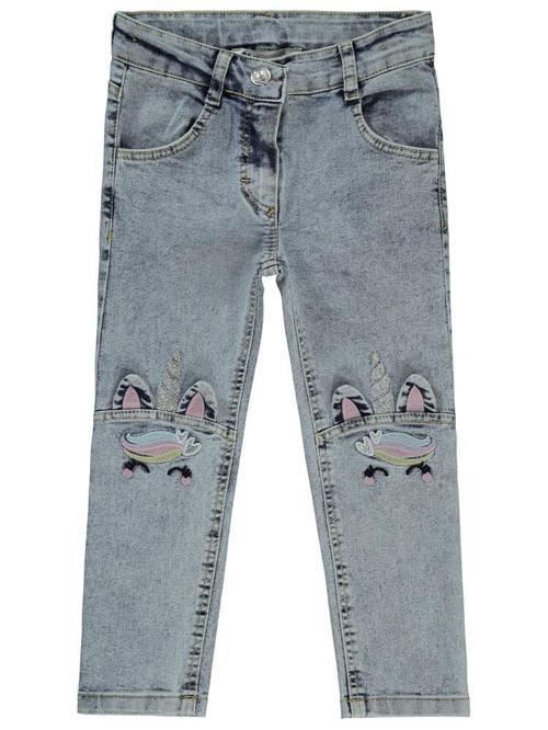 Unicorn Nakışlı 2-5 Yaş Pantolon - Mavi4-5 Yaş