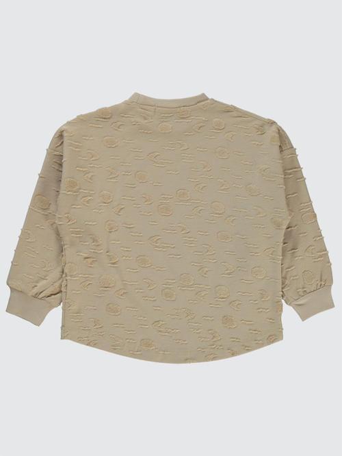 Ay Desenli 2-5 Yaş Sweatshirt - Bej2-3 Yaş