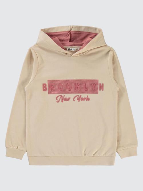 Brooklyn Baskılı Kapşonlu 10-13 Yaş Sweatshirt - Gri12-13 Yaş