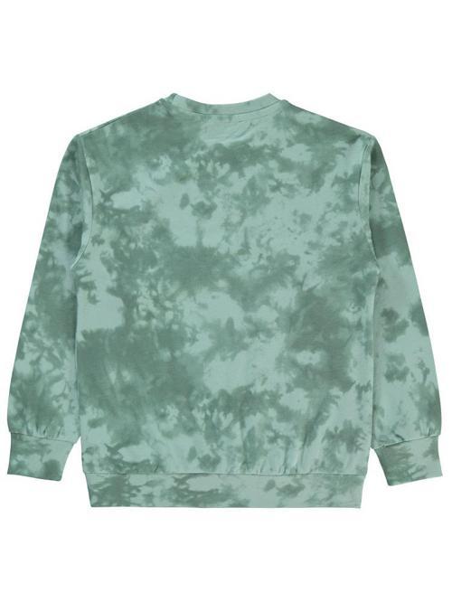 Batik Desenli 6-9 Yaş Sweatshirt - Yeşil6-7 Yaş