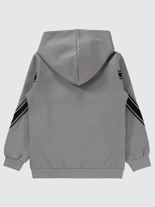 Always Change Baskılı 6-9 Yaş Sweatshirt - Gri9-10 Yaş