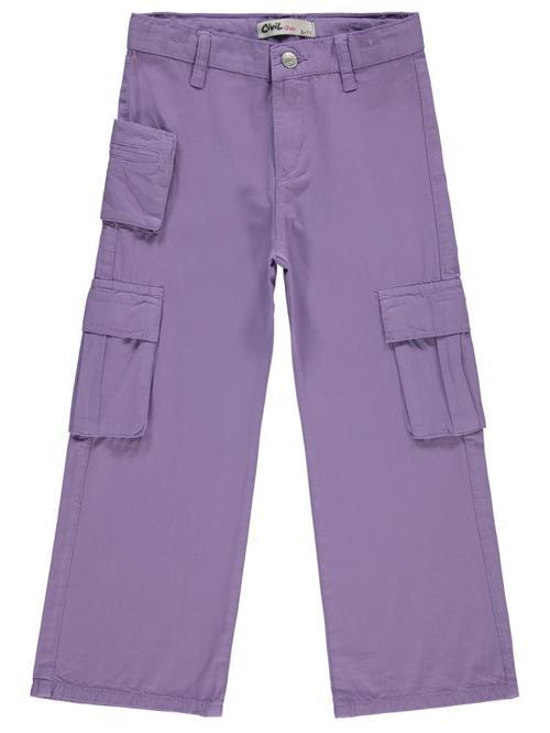 Üç Cepli Kargo 10-13 Yaş Pantolon - Lila10-11 Yaş