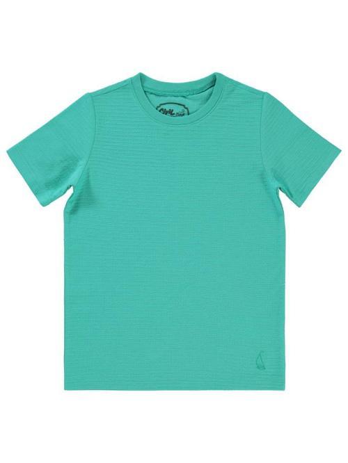 Yelken Nakışlı 6-9 Yaş Tişört - Yeşil6-7 Yaş