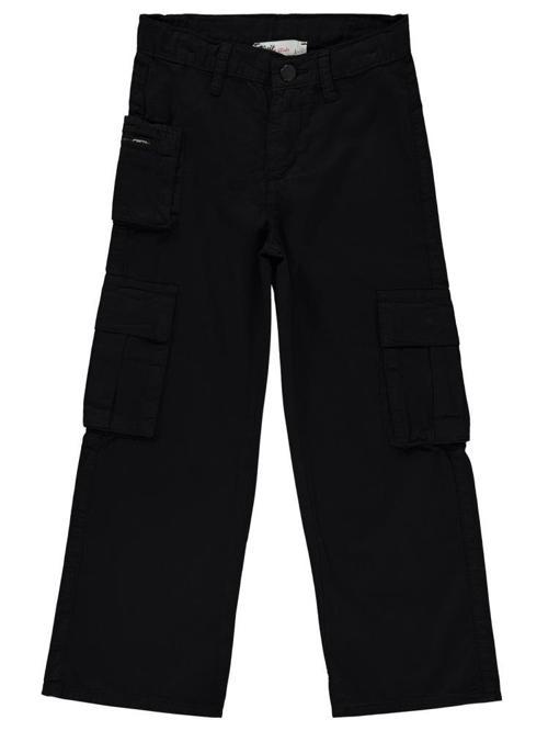 Üç Cepli Kargo 10-13 Yaş Pantolon - Siyah10-11 Yaş