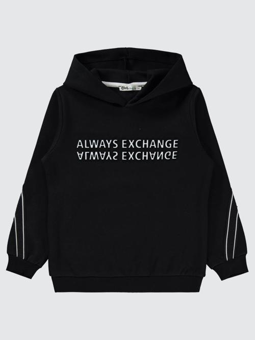Always Change Baskılı 10-13 Yaş Sweatshirt - Siyah13-14 Yaş