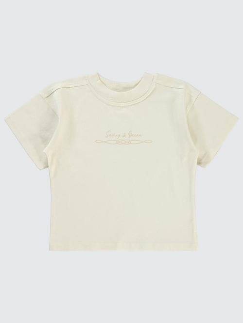 Sailing Baskılı Oversize 2-5 Yaş Tişört - Fil Dişi2-3 Yaş