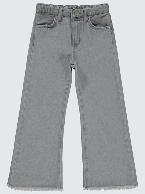 Paçası Püsküllü 10-13 Yaş Pantolon - Gri10-11 Yaş