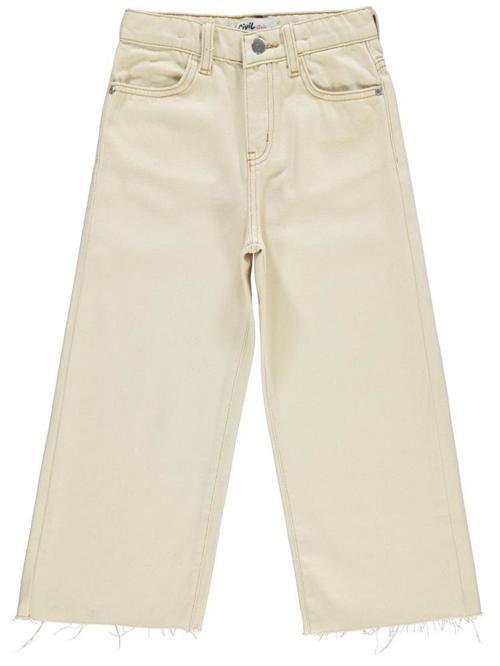 Kesik Paça 6-9 Yaş Pantolon - Ekru8-9 Yaş