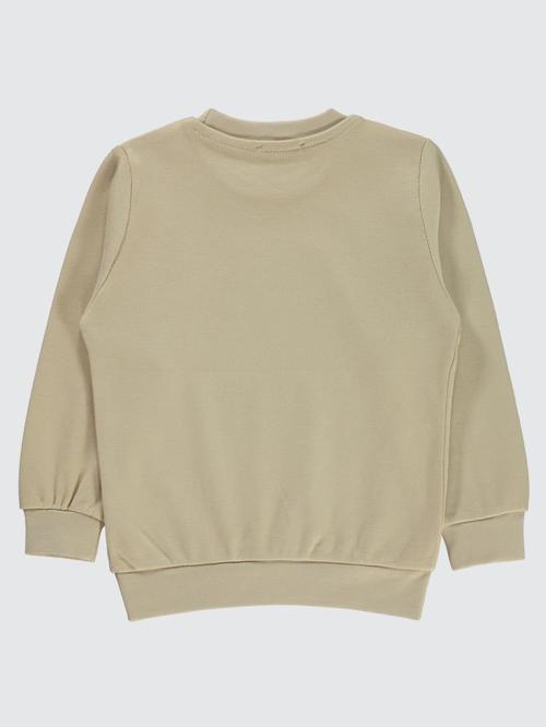 Good Vıbes Baskılı 2-5 Yaş Sweatshirt - Bej2-3 Yaş