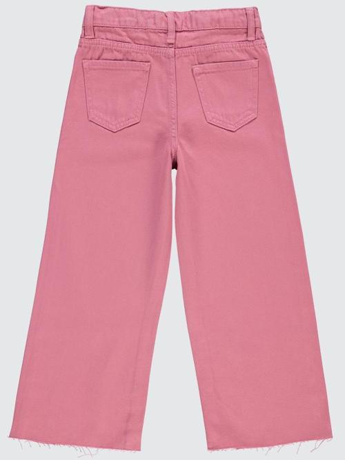 Kesik Paça 10-13 Yaş Pantolon - Pembe13-14 Yaş