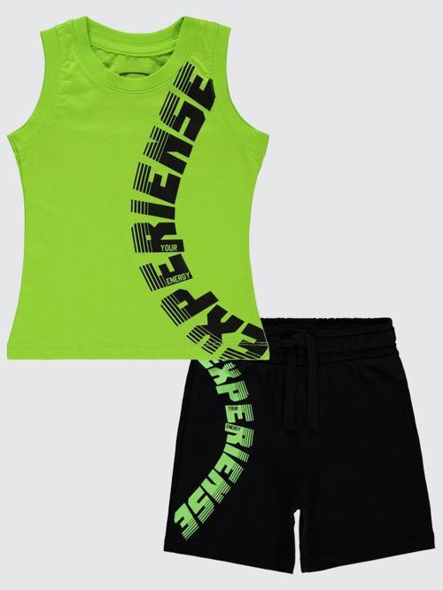 Experiense Baskılı 2-5 Yaş Takım - Yeşil2-3 Yaş