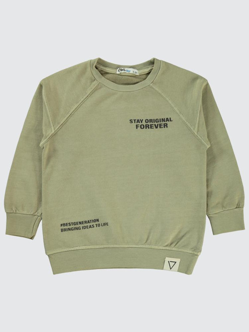 Stay Orıgınal Baskılı 2-5 Yaş Sweatshirt - Gri5-6 Yaş