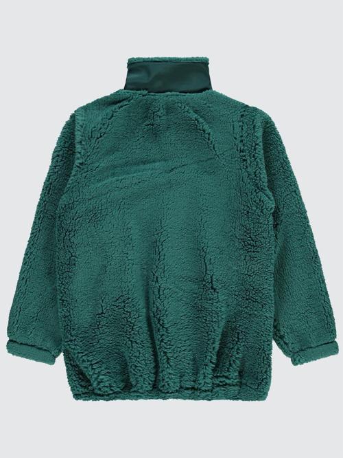 Yarım Fermuarlı 10-12 Yaş Sweatshirt - Yeşil12-13 Yaş