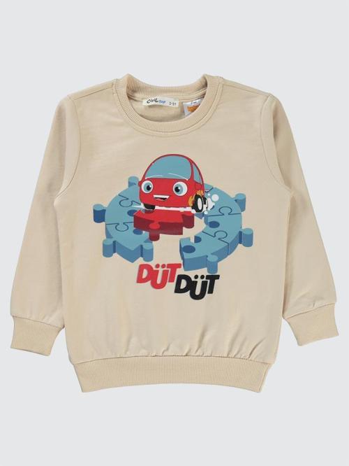 Civil Boys DütDüt Baskılı 2-5 Yaş Sweatshirt - Gri3-4 Yaş