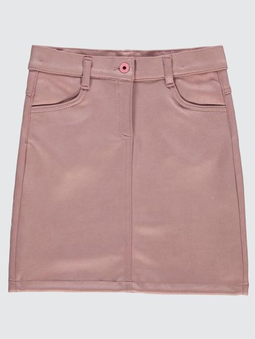 Klasik Cepli 10-13 Yaş Etek - Pudra10-11 Yaş